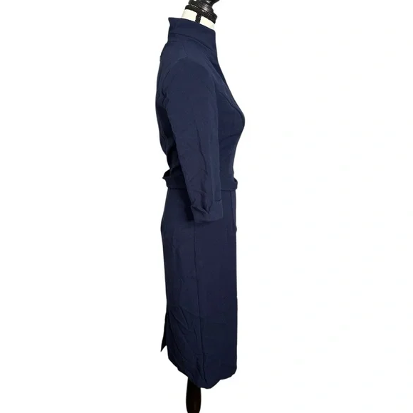 BLACK HALO Madeline Sheath Dress Pacific Blue Size 0 NEW - Picture 4 of 14